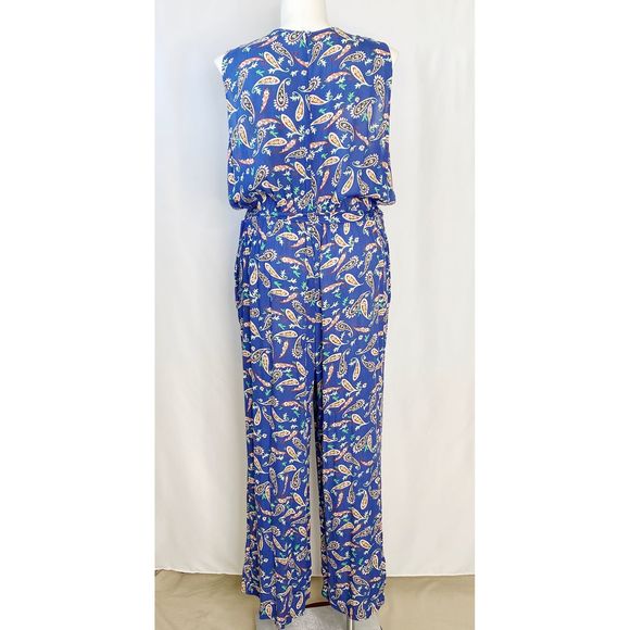 NWT Westport Paisley Wrap Top Jumpsuit - Picture 4 of 13